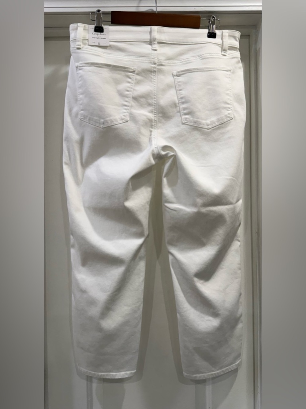 Talbots ππ White Straight Crop Jean Size 12 - Picture 2 of 16